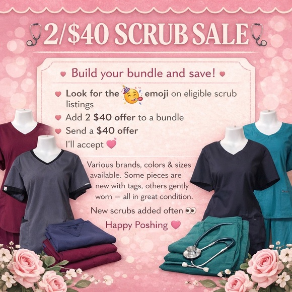 🥳Teal Scrub Set - Picture 7 of 7